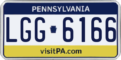 PA license plate LGG6166