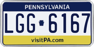 PA license plate LGG6167