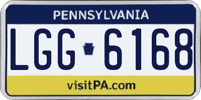 PA license plate LGG6168