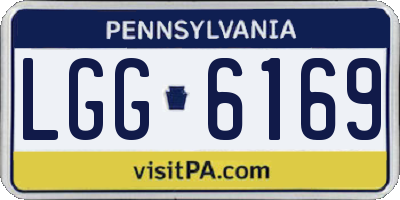 PA license plate LGG6169