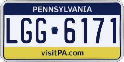 PA license plate LGG6171