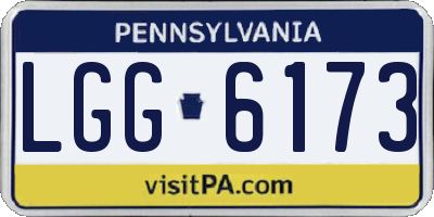 PA license plate LGG6173