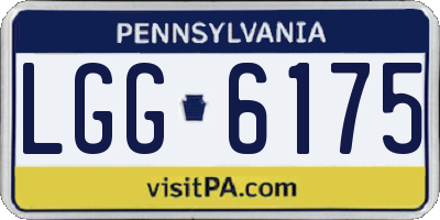 PA license plate LGG6175