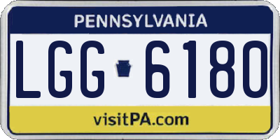 PA license plate LGG6180