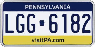 PA license plate LGG6182