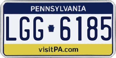 PA license plate LGG6185