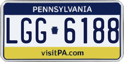 PA license plate LGG6188