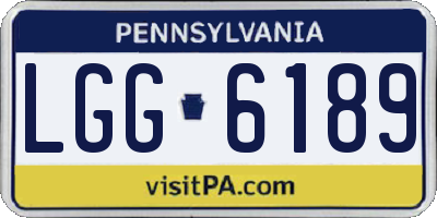 PA license plate LGG6189