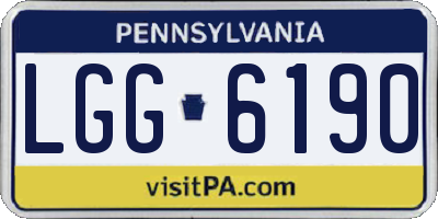 PA license plate LGG6190