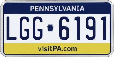 PA license plate LGG6191