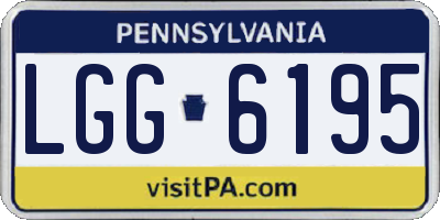PA license plate LGG6195