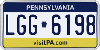 PA license plate LGG6198