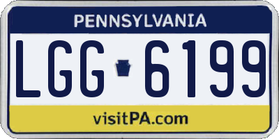 PA license plate LGG6199