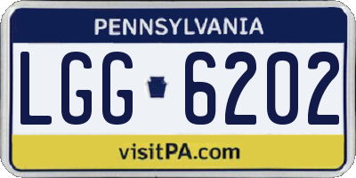 PA license plate LGG6202