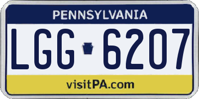 PA license plate LGG6207