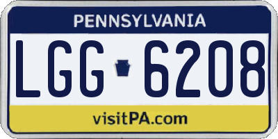 PA license plate LGG6208