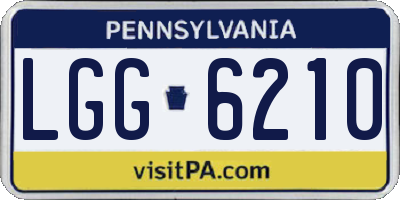 PA license plate LGG6210