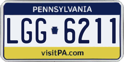 PA license plate LGG6211