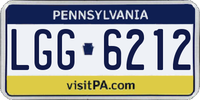 PA license plate LGG6212