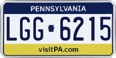 PA license plate LGG6215