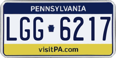 PA license plate LGG6217