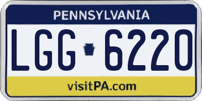 PA license plate LGG6220