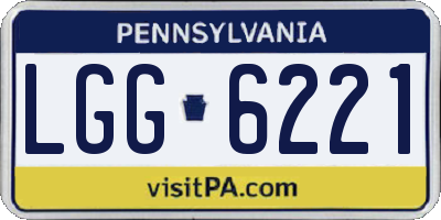 PA license plate LGG6221
