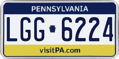 PA license plate LGG6224