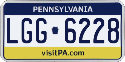 PA license plate LGG6228