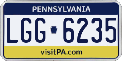 PA license plate LGG6235