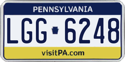 PA license plate LGG6248