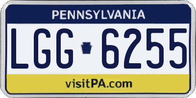 PA license plate LGG6255