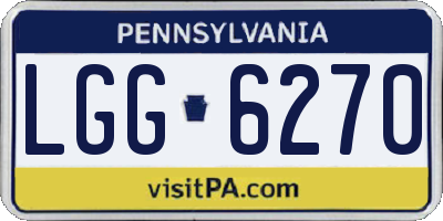 PA license plate LGG6270