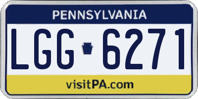 PA license plate LGG6271