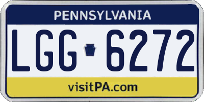 PA license plate LGG6272