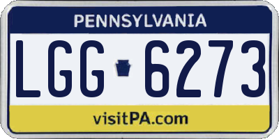PA license plate LGG6273