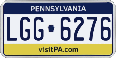 PA license plate LGG6276