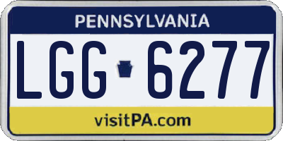 PA license plate LGG6277