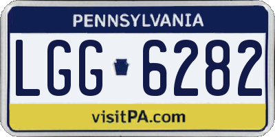 PA license plate LGG6282
