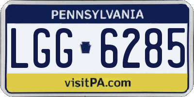 PA license plate LGG6285