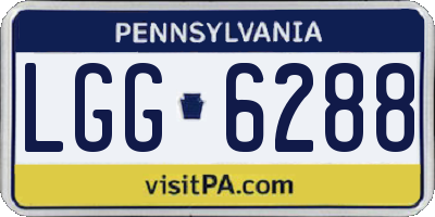 PA license plate LGG6288