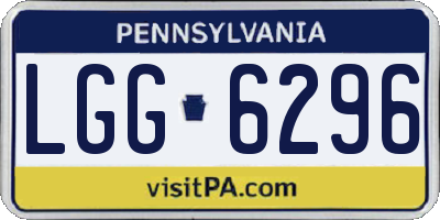 PA license plate LGG6296