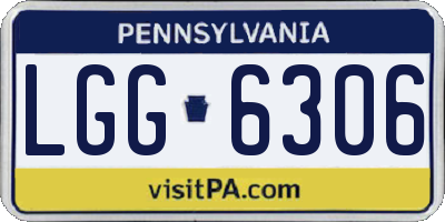 PA license plate LGG6306