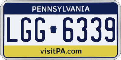 PA license plate LGG6339