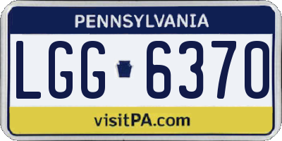 PA license plate LGG6370