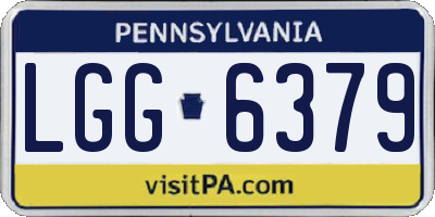 PA license plate LGG6379