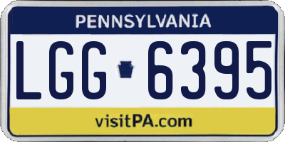 PA license plate LGG6395