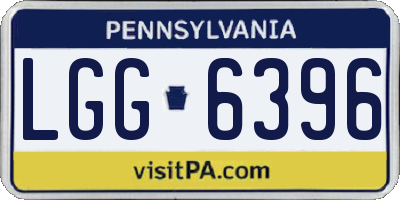 PA license plate LGG6396