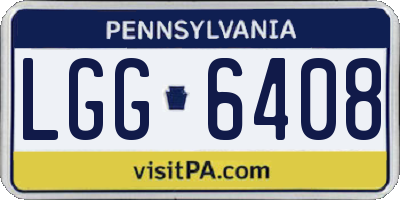 PA license plate LGG6408