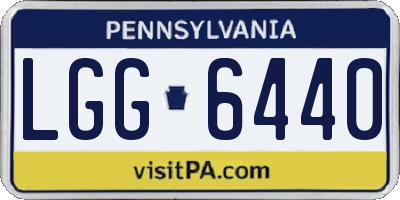PA license plate LGG6440